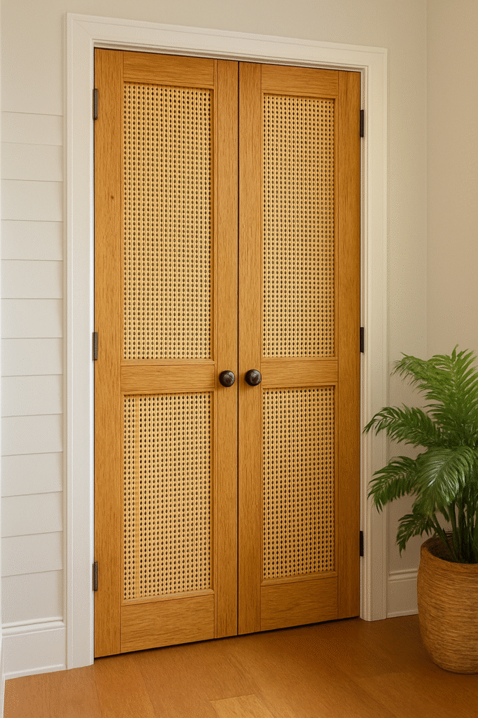 Door Ideas: Bamboo or Rattan Door Panels