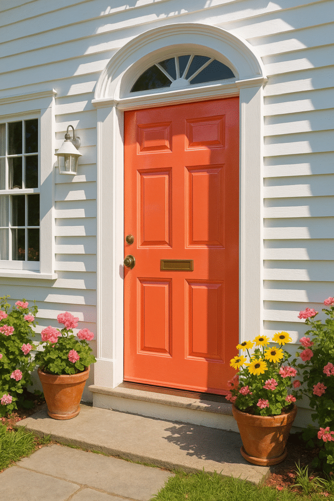 Door Ideas: Brightly Painted Front Door