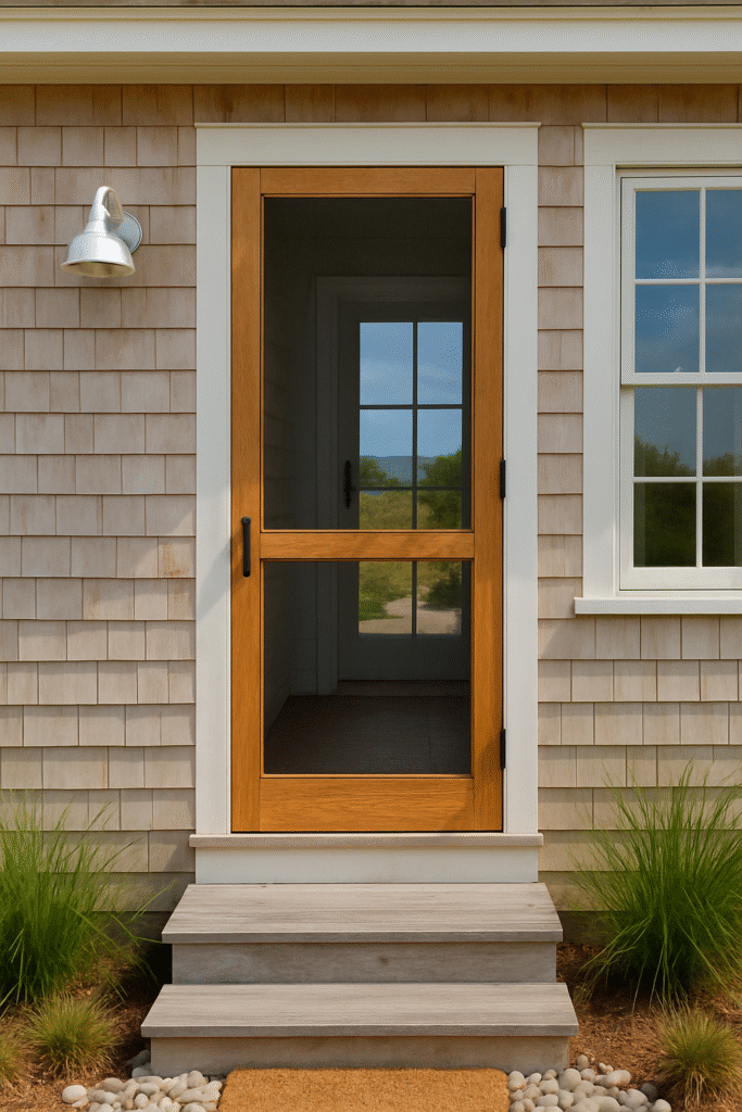 Door Ideas: Screen Doors with Wood Frames